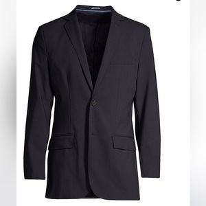 NWT Lands End Mens Washable Wool 2 Button Tailored Fit Suit Jacket 54R Regular